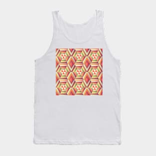 Geometric hexagon op illusion Tank Top